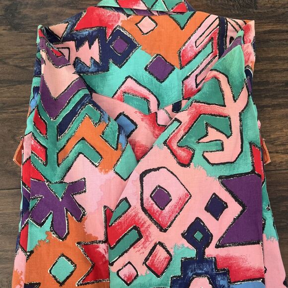 VTG Wrangler Cowboy Cut Rodeo Shirt Made USA Multicolor Size M-L Fresh Price - Picture 12 of 13